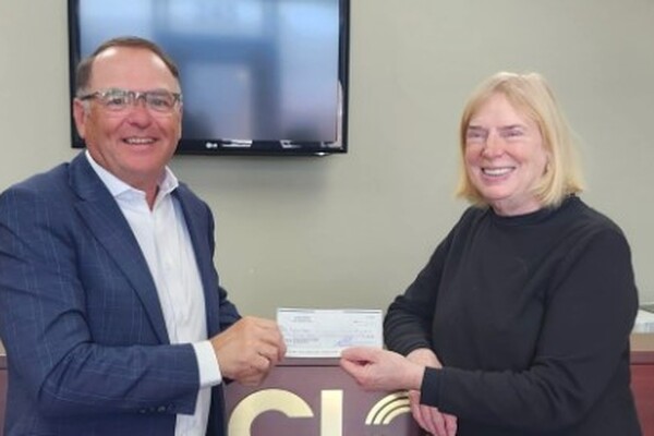Clow Canada donates $10,000 to local hospice center