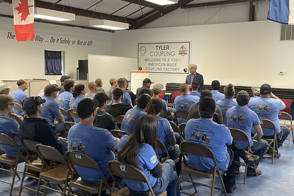 Tyler Coupling welcomes U.S. Representative Mark Alford