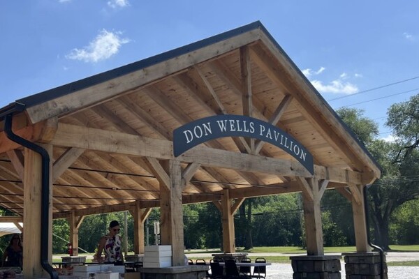 Pavilion dedication honors Coshocton community leader Don Wells