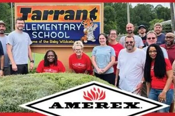 Amerex volunteers brighten Tarrant Elementary