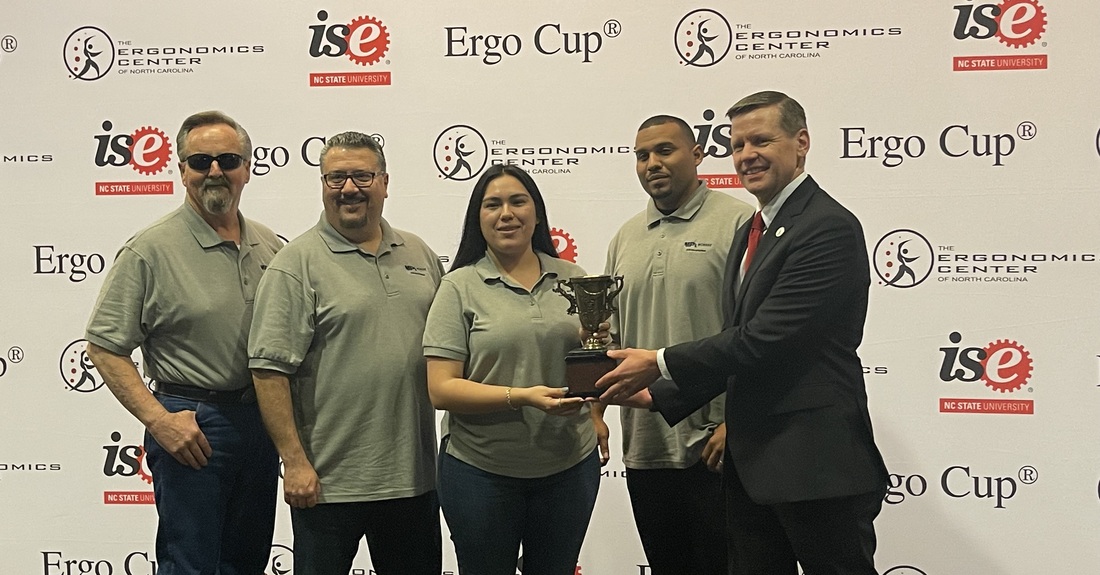 The project was recognized in the Ergo Cup “Team-driven Workplace Solutions-Other” category, which includes projects solving non-standard issues such as awkward posture or hand-intensive work.