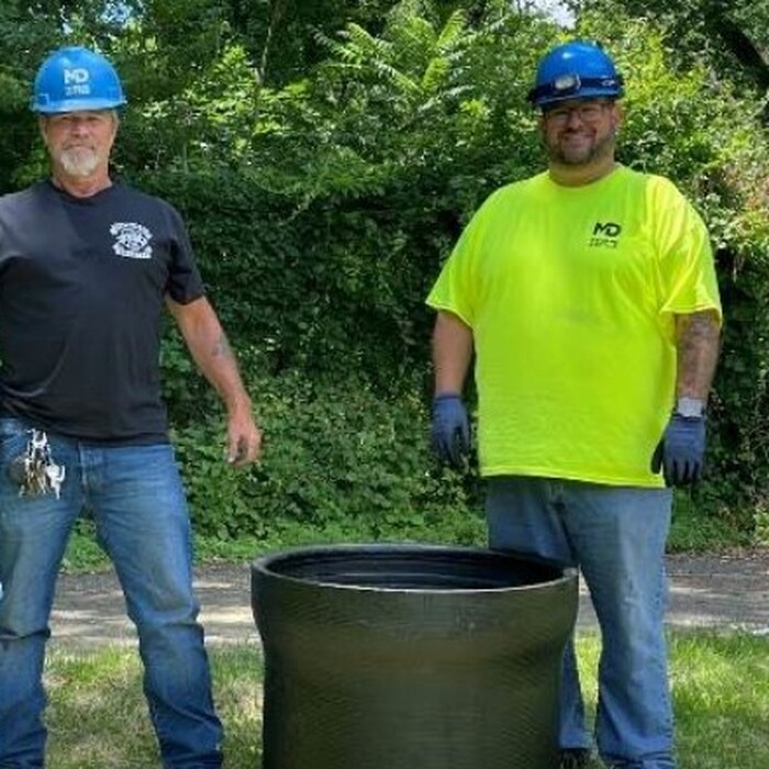 McWane Ductile - New Jersey donates planter for Town of Phillipsburg Beautification Project