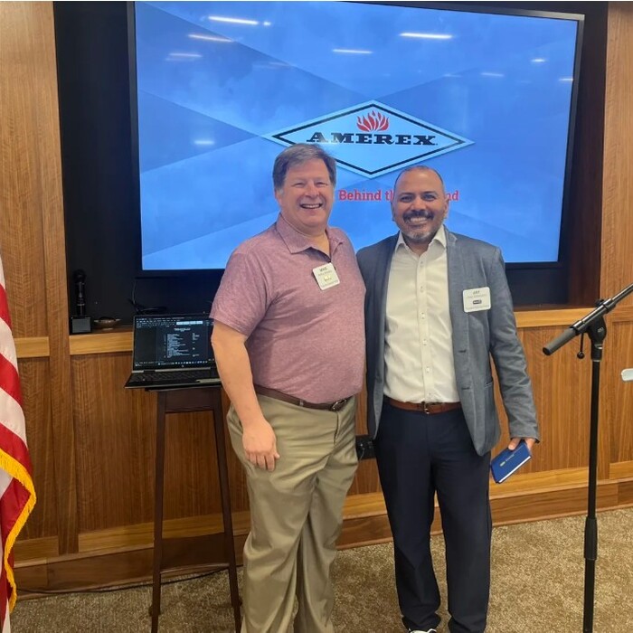 Amerex VP of Operations Jay Ghelani shares update with Trussville Rotary